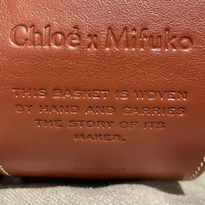 Pre-owned Chloé Beige Paper Linen Leather Handbag Shoulder Bag ()
