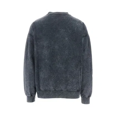 Dsquared2 Washed Grey Sweatshirt With Logo Men In Gray