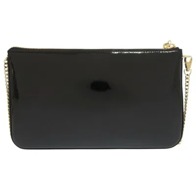 Pre-owned Christian Louboutin Black Patent Leather Shoulder Bag ()