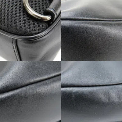 Pre-owned Coach Black Khaki Pvc Leather Shoulder Bag Sling Bag ()