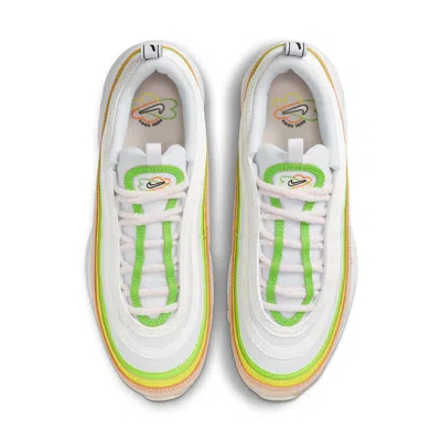 Nike White & Pink Air Max 97 Sneakers In Multi