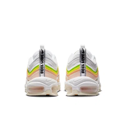 Nike White & Pink Air Max 97 Sneakers In Multi