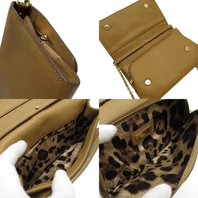 Pre-owned Dolce & Gabbana Camel Leather Shoulder Bag ()