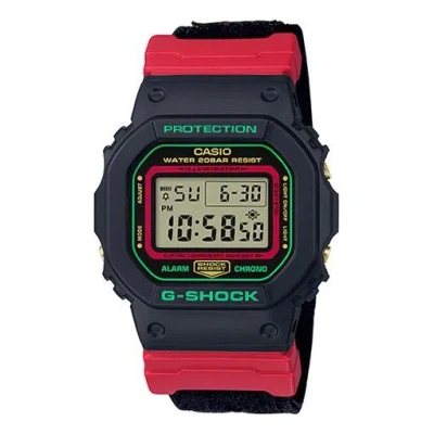 Casio G-shock Square 'black Red' In Black