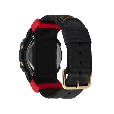 Casio G-shock Square 'black Red' In Black