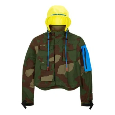 Nike (wmns)  X Off-white Nrg Jacket 'green Camouflage' In Green