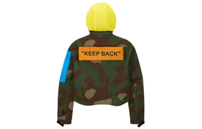 Nike (wmns)  X Off-white Nrg Jacket 'green Camouflage' In Green