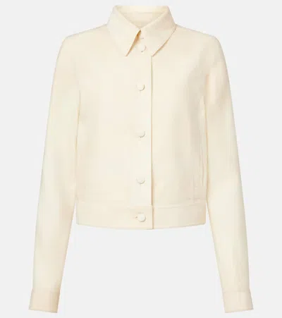 Gabriela Hearst Tereza Short Virgin Wool Jacket In Neutral