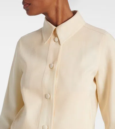 Gabriela Hearst Tereza Short Virgin Wool Jacket In Neutral