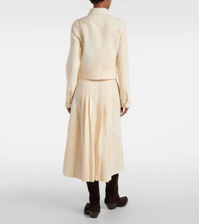 Gabriela Hearst Tereza Short Virgin Wool Jacket In Neutral