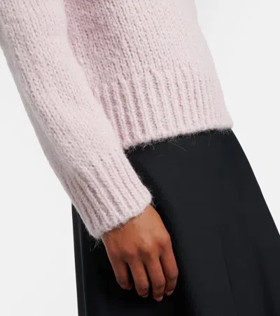 Jil Sander Alpaca And Mohair-blend Sweater In Pink