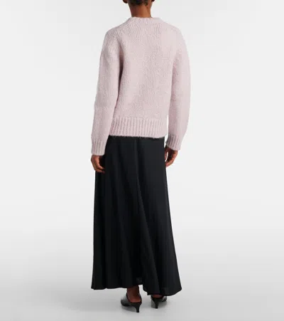 Jil Sander Alpaca And Mohair-blend Sweater In Pink
