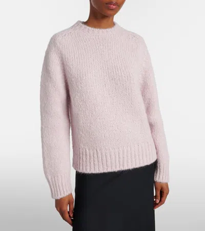 Jil Sander Alpaca And Mohair-blend Sweater In Pink