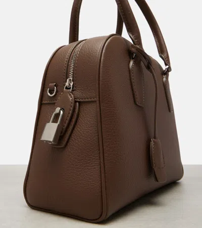 The Row India 10 Small Leather Tote Bag