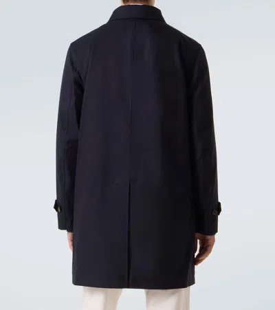 Polo Ralph Lauren Cotton Twill Car Coat In Black