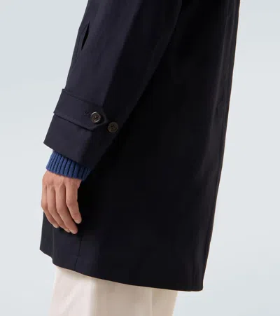 Polo Ralph Lauren Cotton Twill Car Coat In Black
