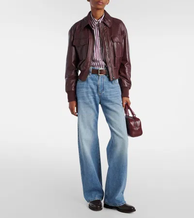Brunello Cucinelli Striped Cotton Poplin Shirt