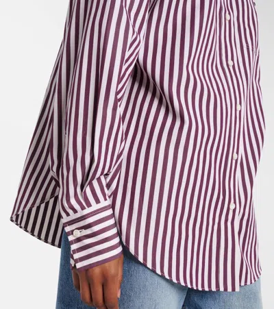 Brunello Cucinelli Striped Cotton Poplin Shirt