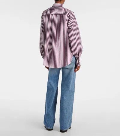 Brunello Cucinelli Striped Cotton Poplin Shirt