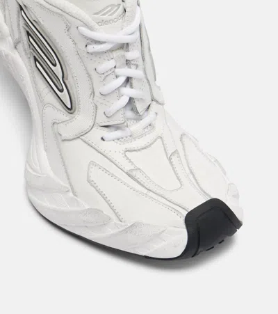 Balenciaga Monday Leather Sneaker Pumps In White