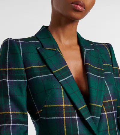 Alexander Mcqueen Plaid Wool Blazer