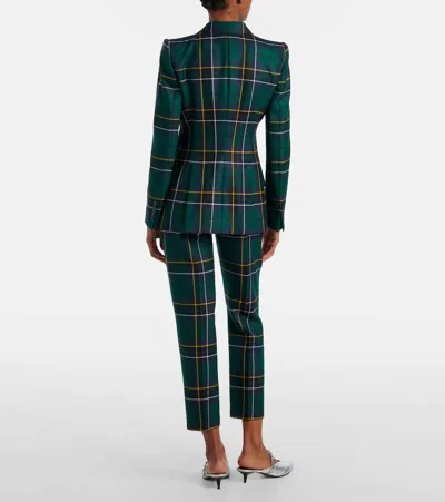 Alexander Mcqueen Plaid Wool Blazer