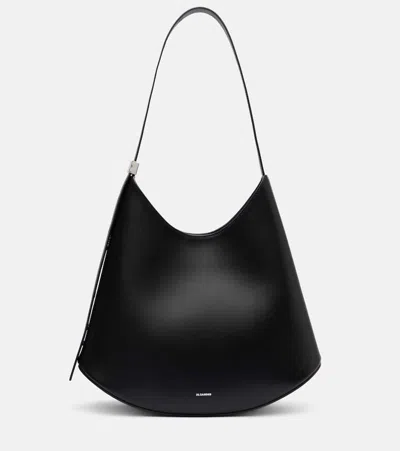 Jil Sander Eldorado Medium Shoulder Bag In Black