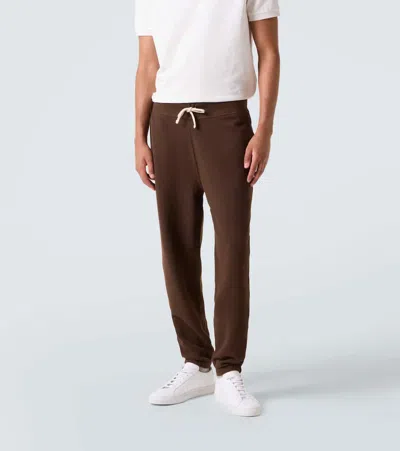 Polo Ralph Lauren Brown Jogger Pants In Cotton Blend In Brown