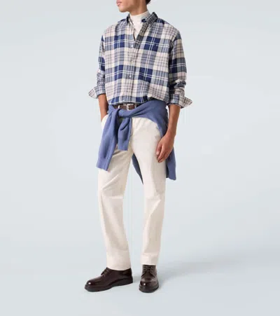 Polo Ralph Lauren Plaid-check Shirt In Blue
