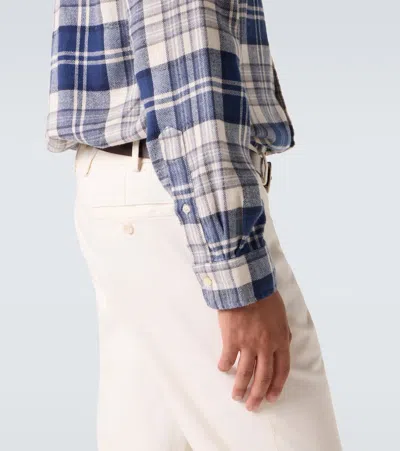 Polo Ralph Lauren Plaid-check Shirt In Blue