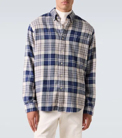 Polo Ralph Lauren Plaid-check Shirt In Blue