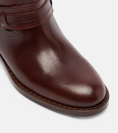 Isabel Marant Leather Buckle Ankle Boots