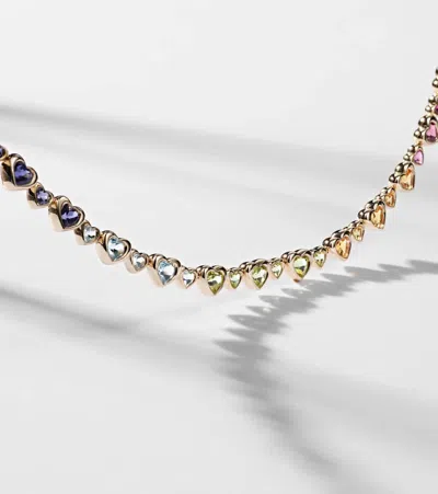 Roxanne First Heart 2 Heart 14kt Gold Bracelet With Gemstones