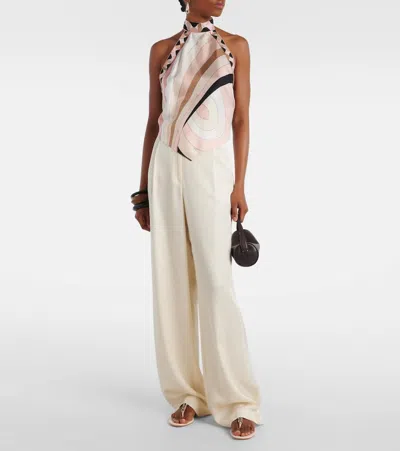 Manolo Blahnik Bizaba Embellished Suede Thong Sandals