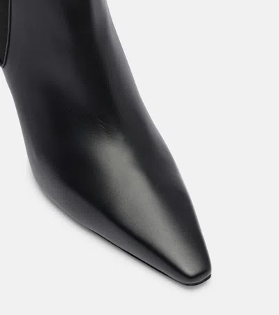 Manolo Blahnik Dildaltra 70 Leather Ankle Boots