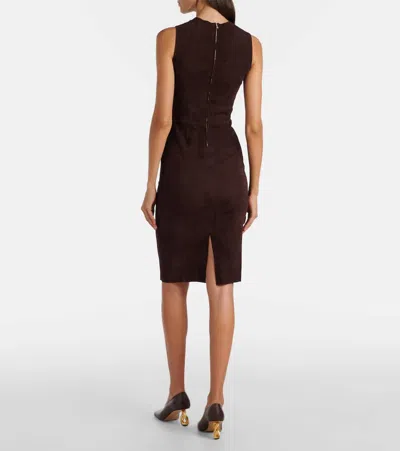 Stouls Eva Suede Minidress In Brown