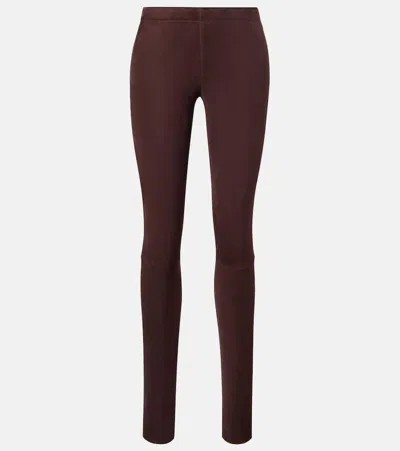 Stouls Carolyn Mid-rise Suede Leggings