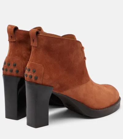 Tod's Bh Bootie 80 Suede Ankle Boots