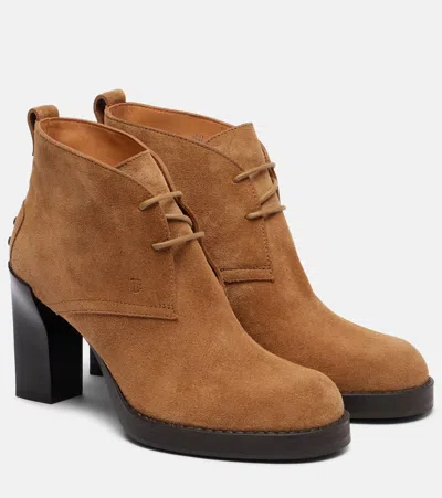 Tod's Bh Bootie 80 Suede Ankle Boots