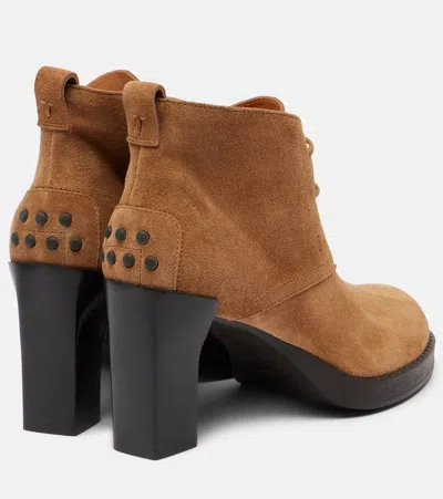 Tod's Bh Bootie 80 Suede Ankle Boots