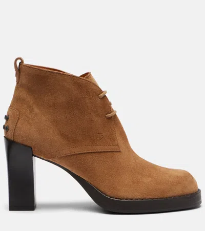 Tod's Bh Bootie 80 Suede Ankle Boots