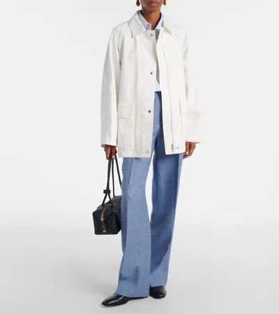 Polo Ralph Lauren Linen And Cotton Twill Wide-leg Pants