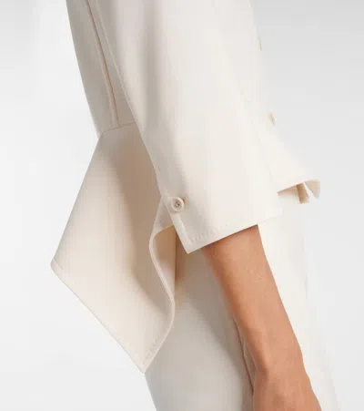 Max Mara Peplum Jacket In Neutral