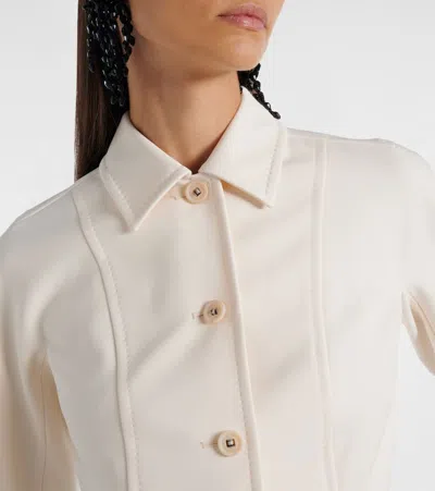 Max Mara Peplum Jacket In Neutral