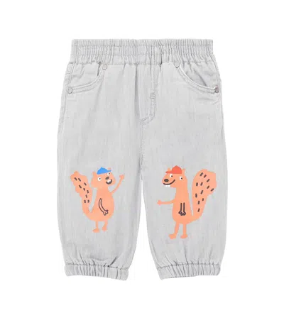 Stella Mccartney Baby Printed Jeans In Gray