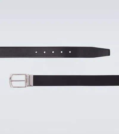 Prada Reversible Saffiano And Leather Belt