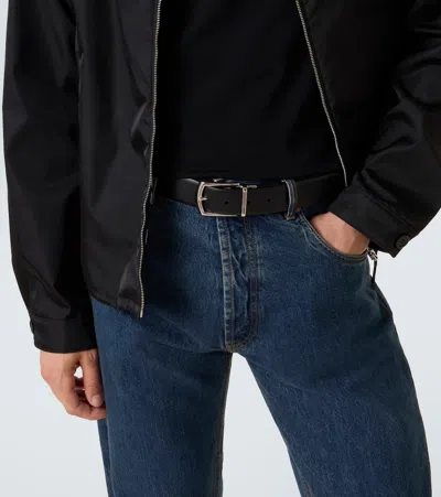 Prada Reversible Saffiano And Leather Belt