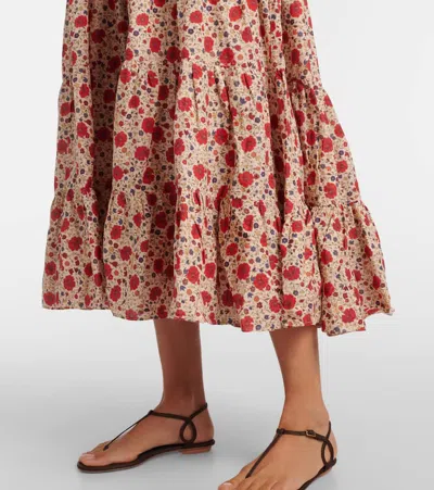 Rixo London Kendall Floral Cotton Voile Midi Dress