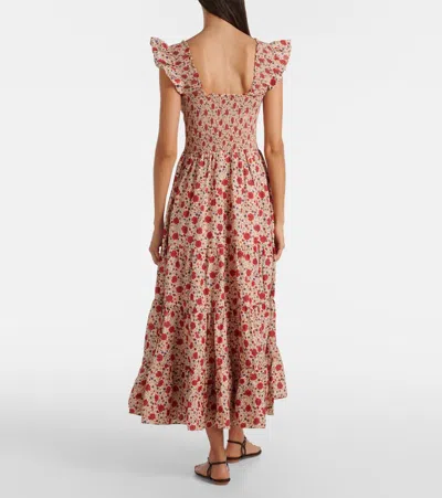 Rixo London Kendall Floral Cotton Voile Midi Dress