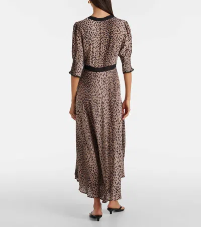 Rixo London Amina Printed Crêpe De Chine Midi Dress